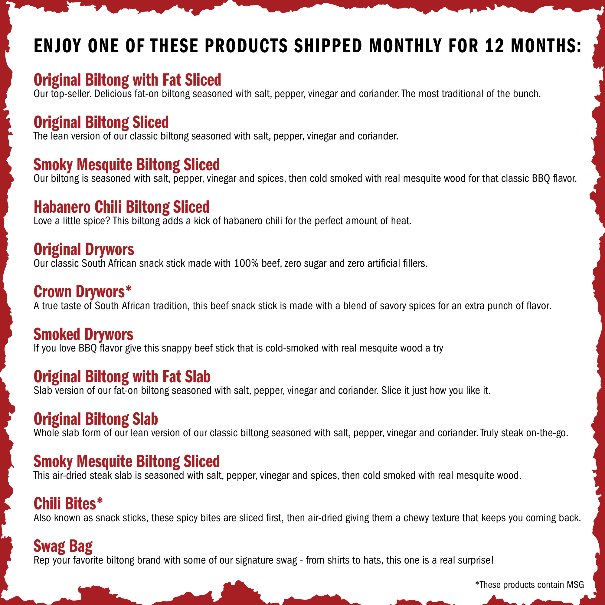 12 Month Variety Subscription