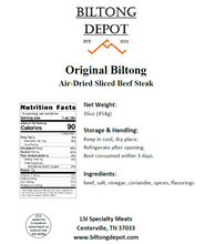 Load image into Gallery viewer, Original Sliced Biltong (without fat)
