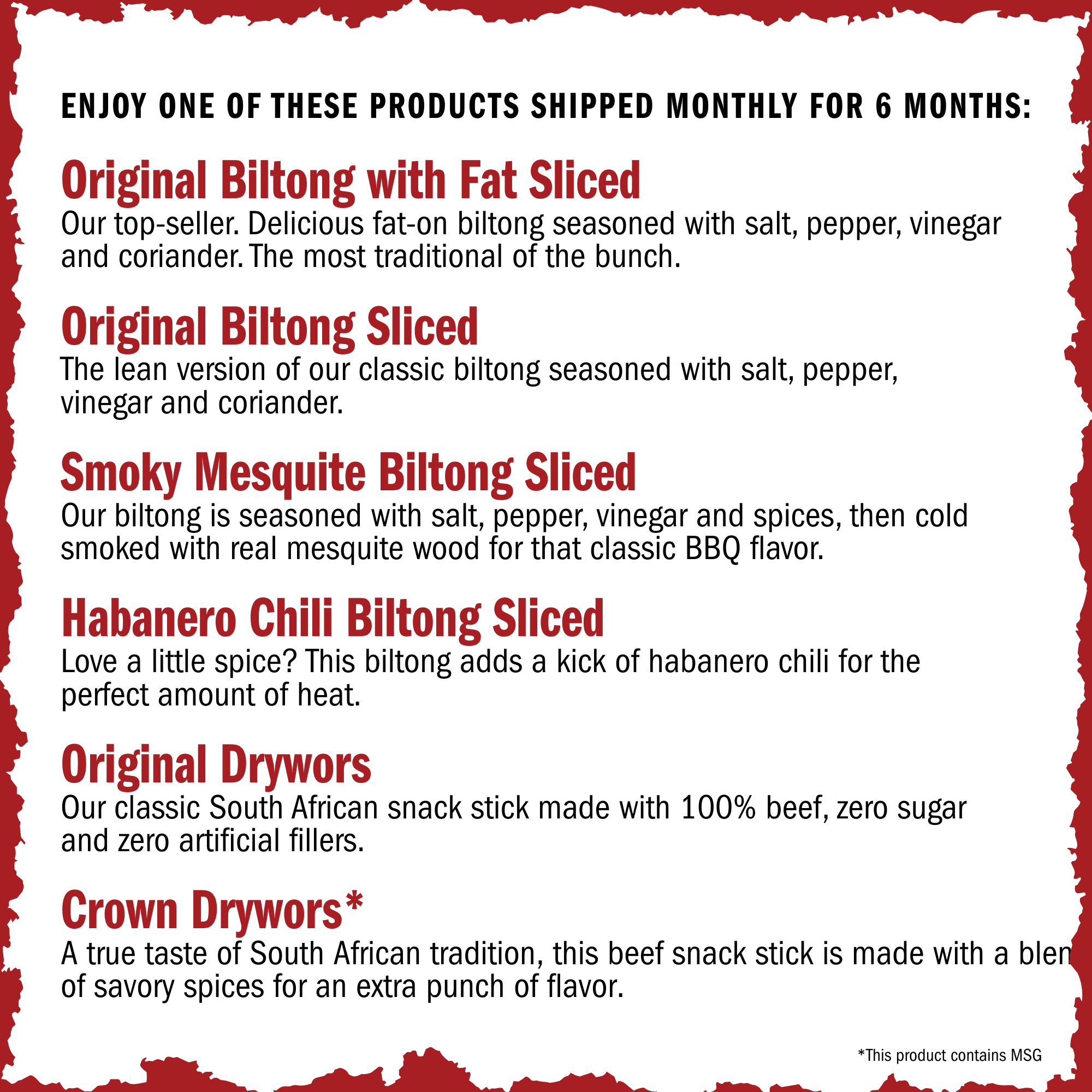 6 Month Variety Subscription