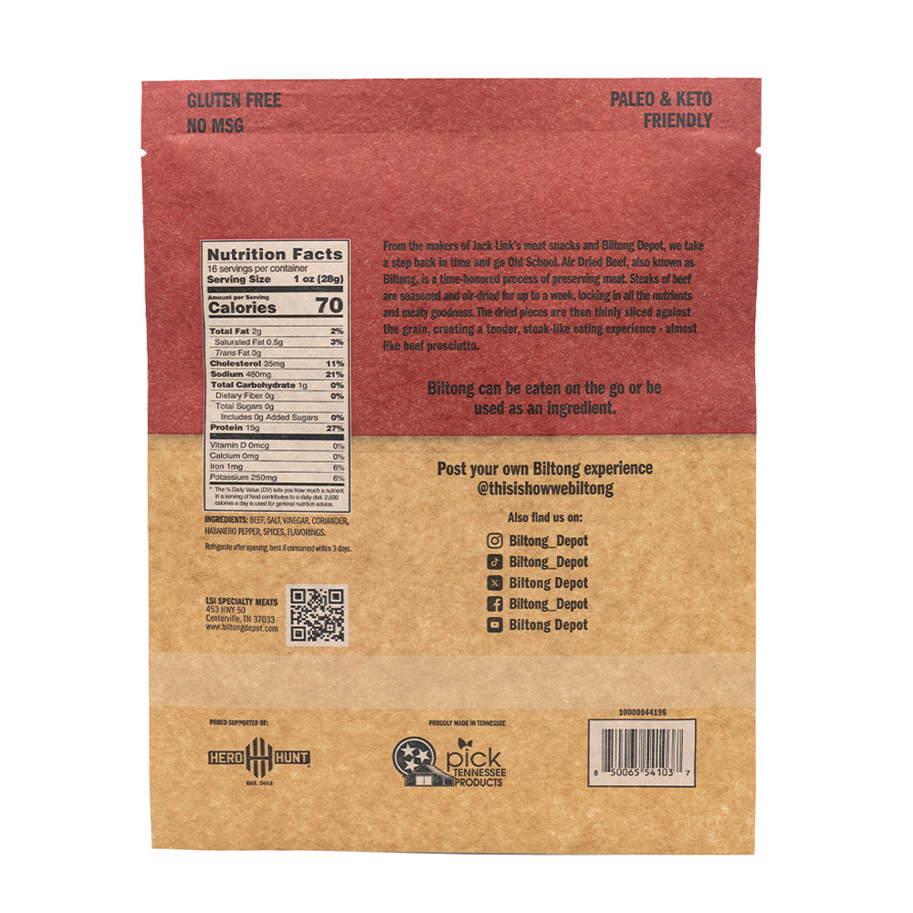 Habanero Chili Biltong Subscription