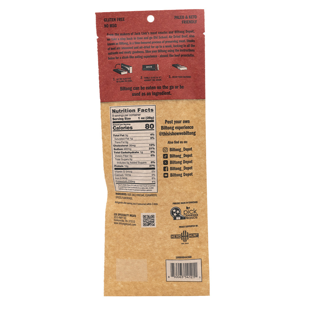 Original with Fat Biltong Slab Subscription (2 pieces)