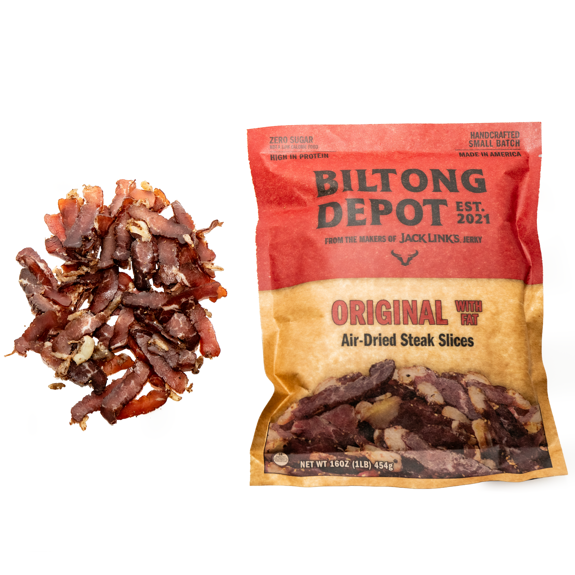 Original Biltong with Fat - Slices