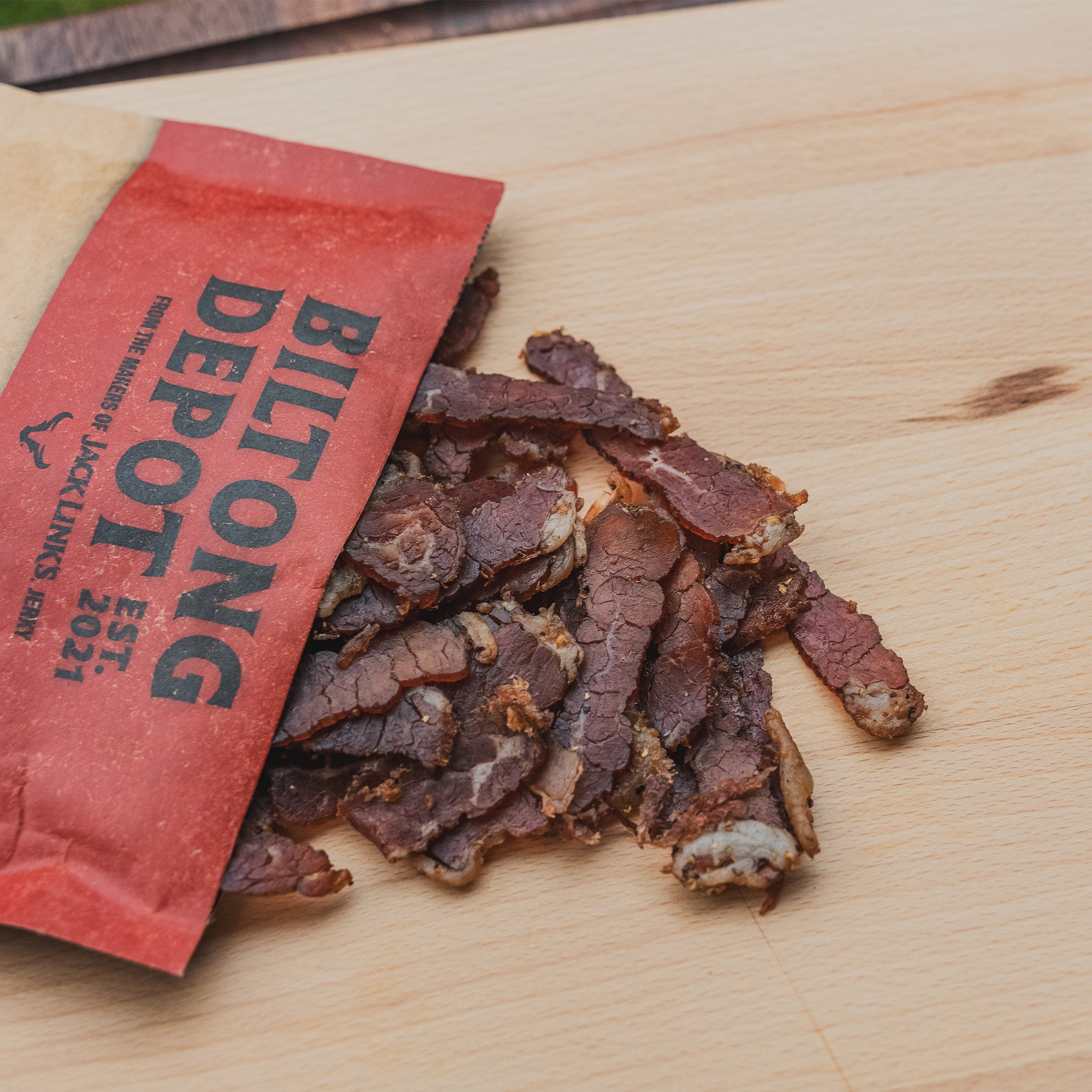 beef fatty biltong high protein clean ingredients snack