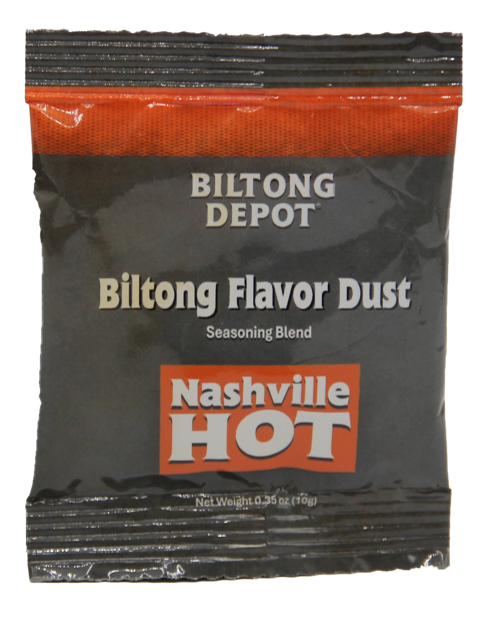 Nashville Hot Biltong Flavor Dust Front of Packaging
