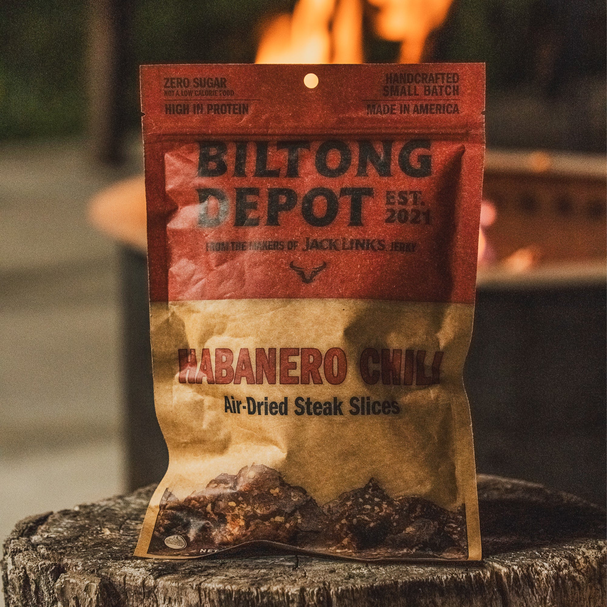 biltong depot spicy beef biltong resealable bag high protein clean ingredient snacks