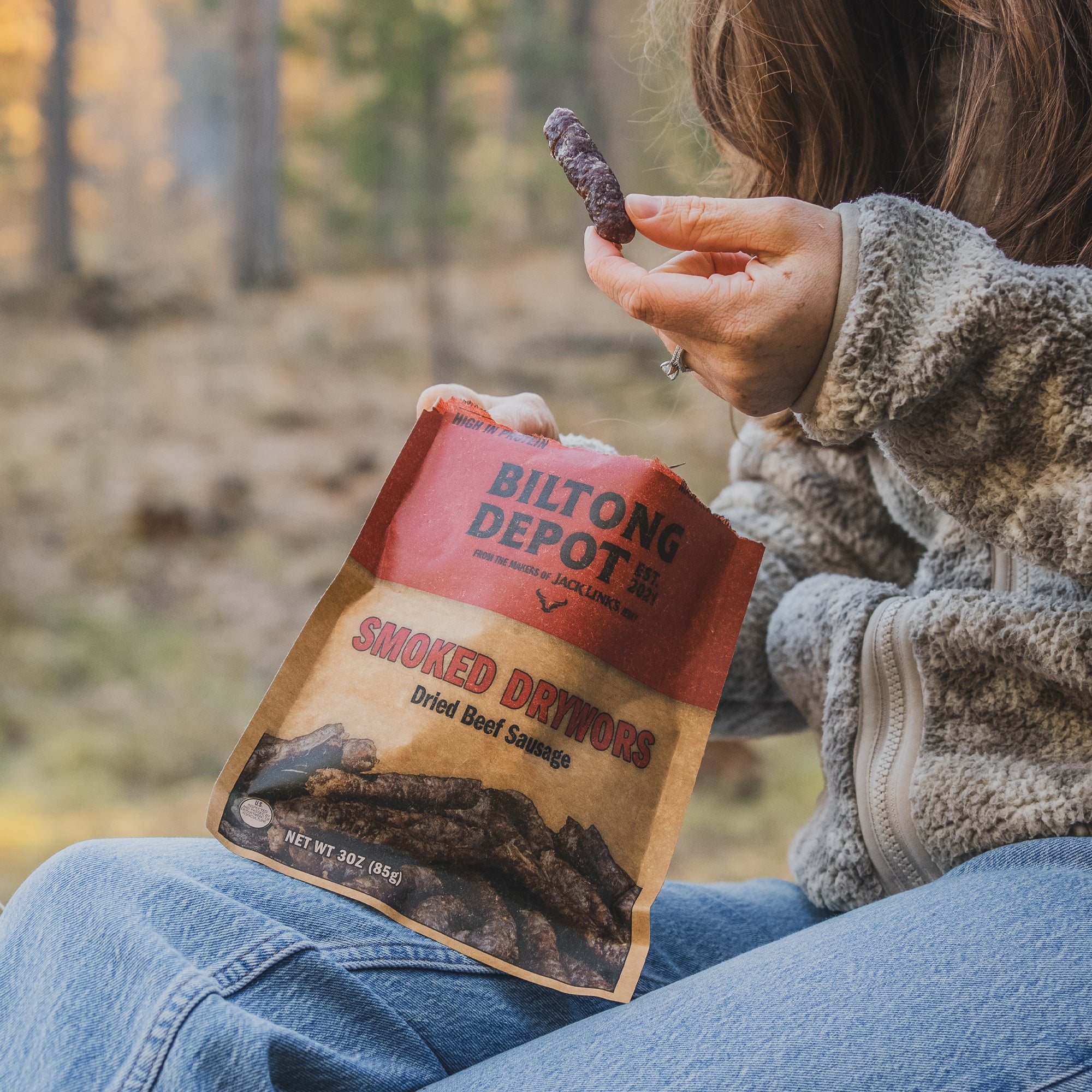 biltong depot smoked droewors smoked drywors beef high protein snack clean ingredients