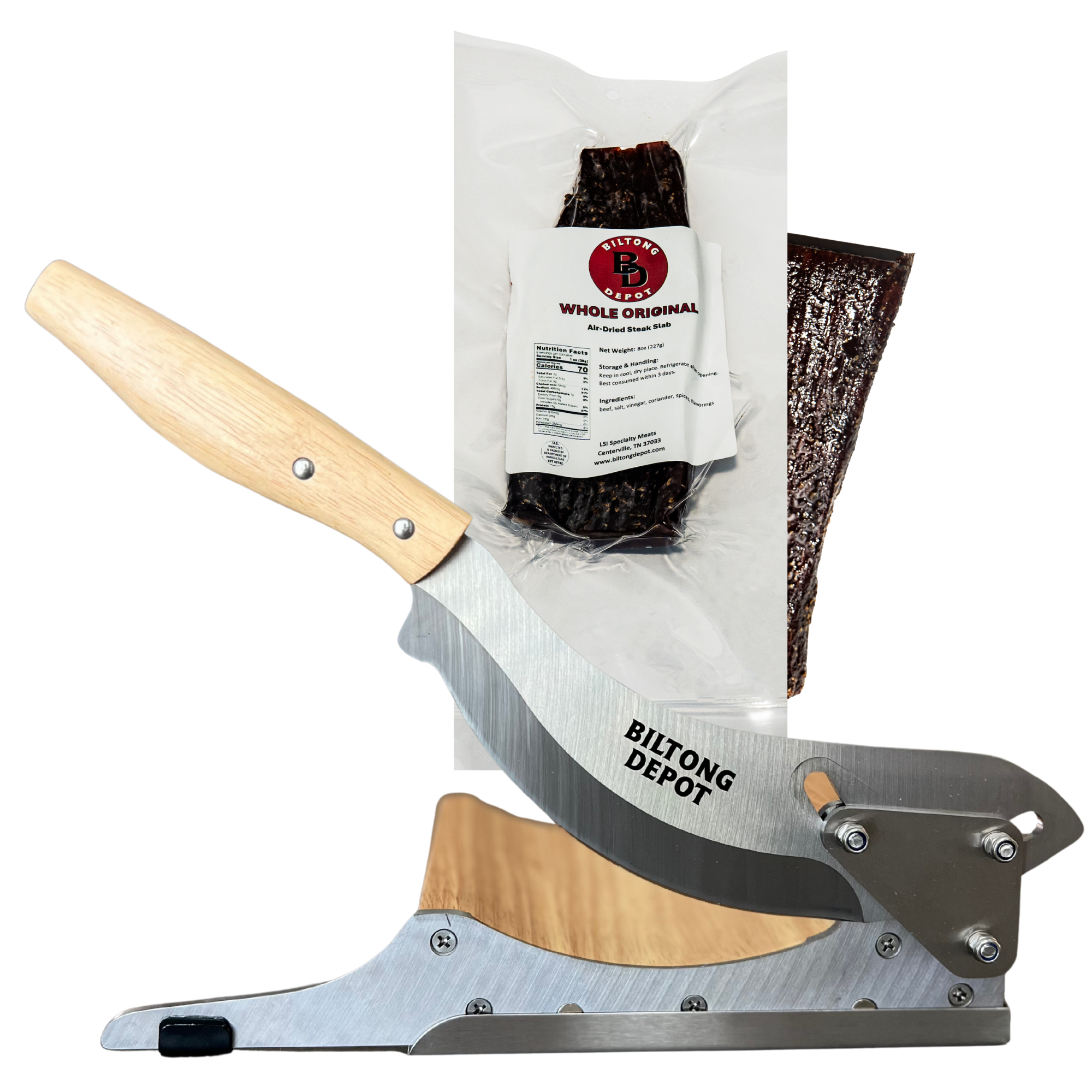 Biltong Slab + Cutter Combo