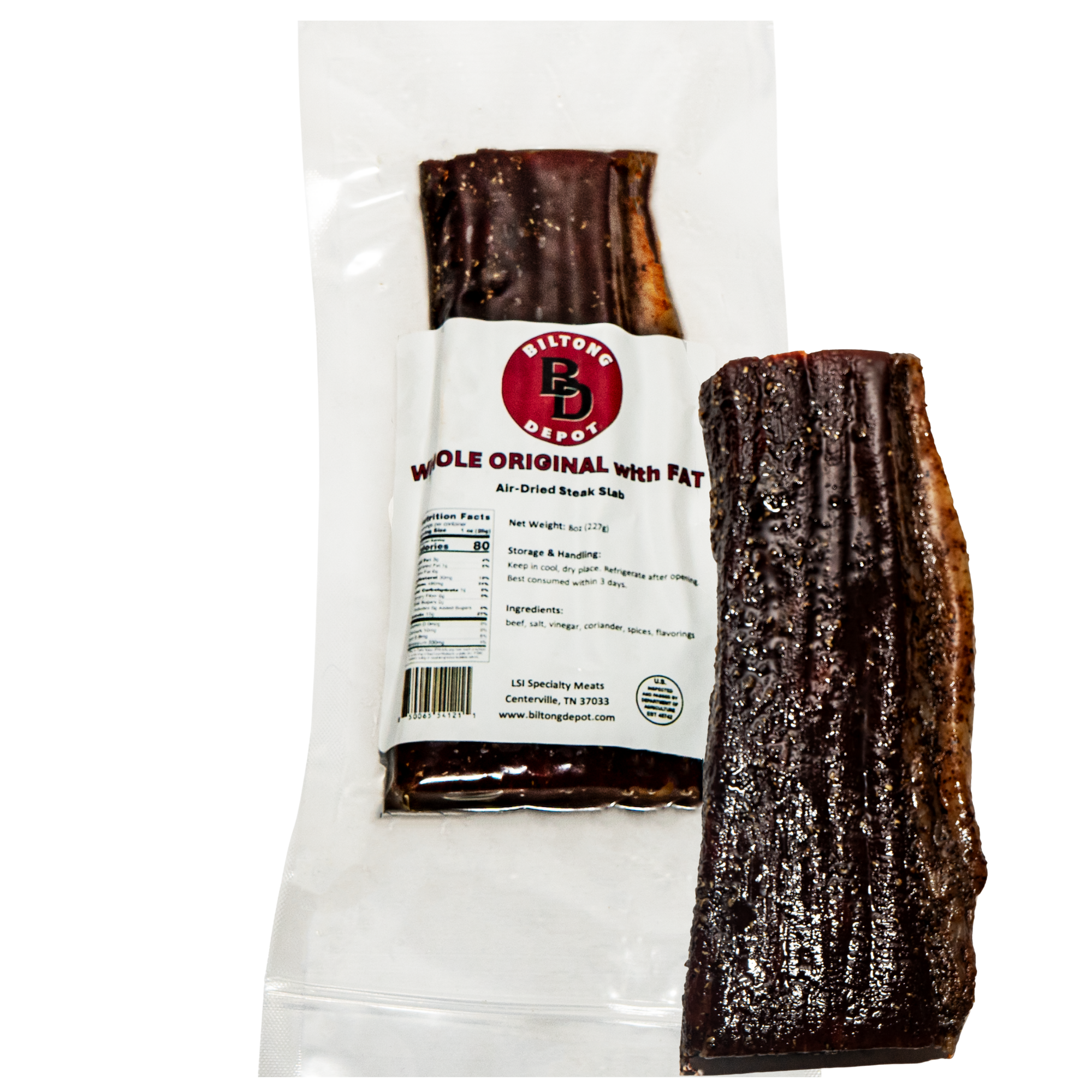 Original Biltong with Fat - Slab