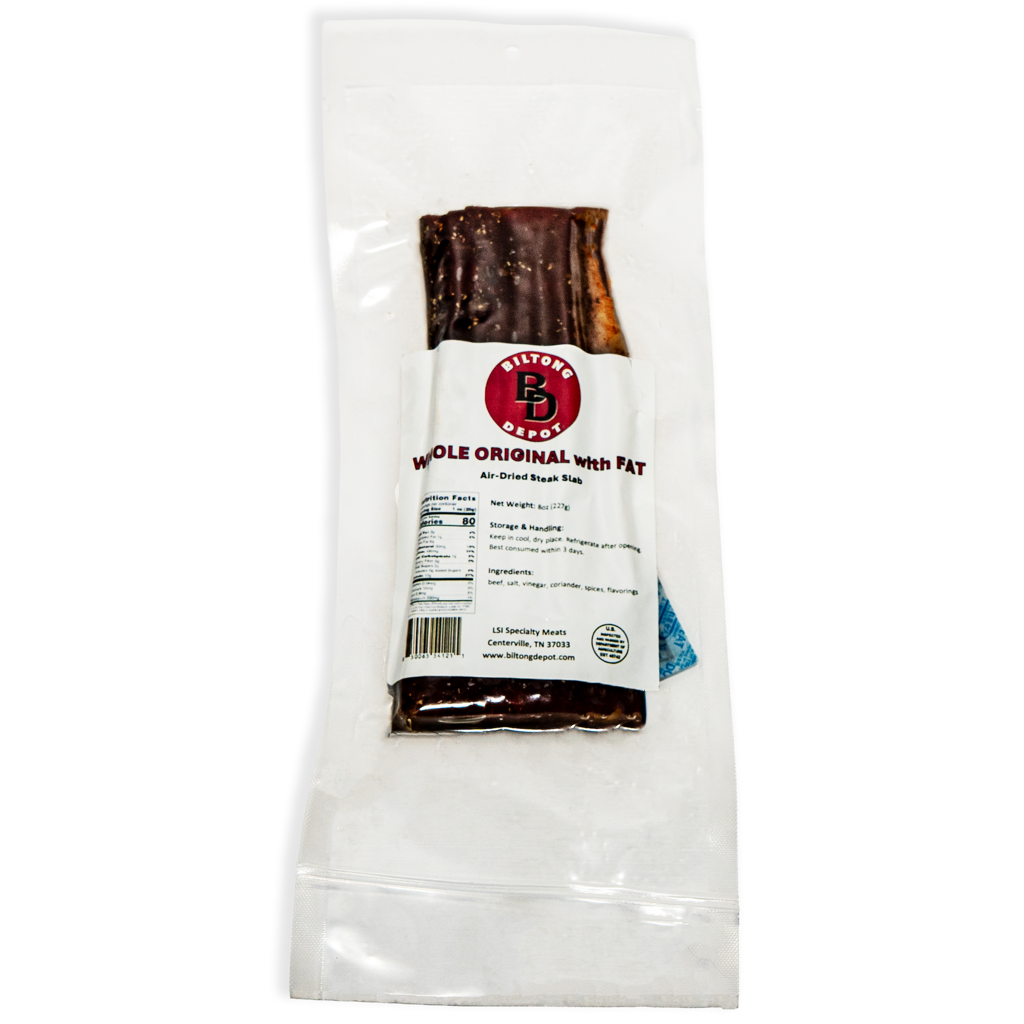 Original Biltong with Fat - Slab