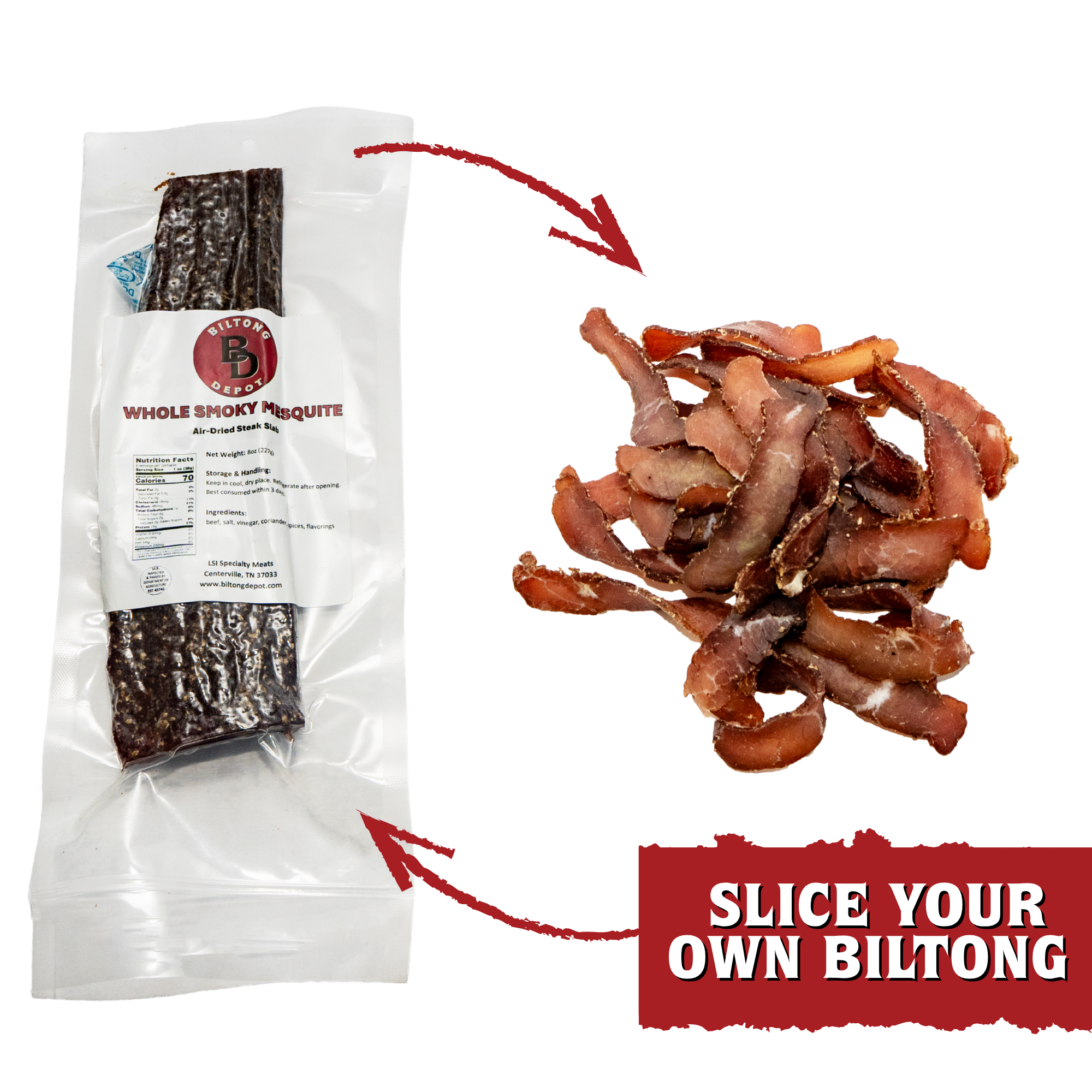 Smoky Mesquite Biltong - Slab