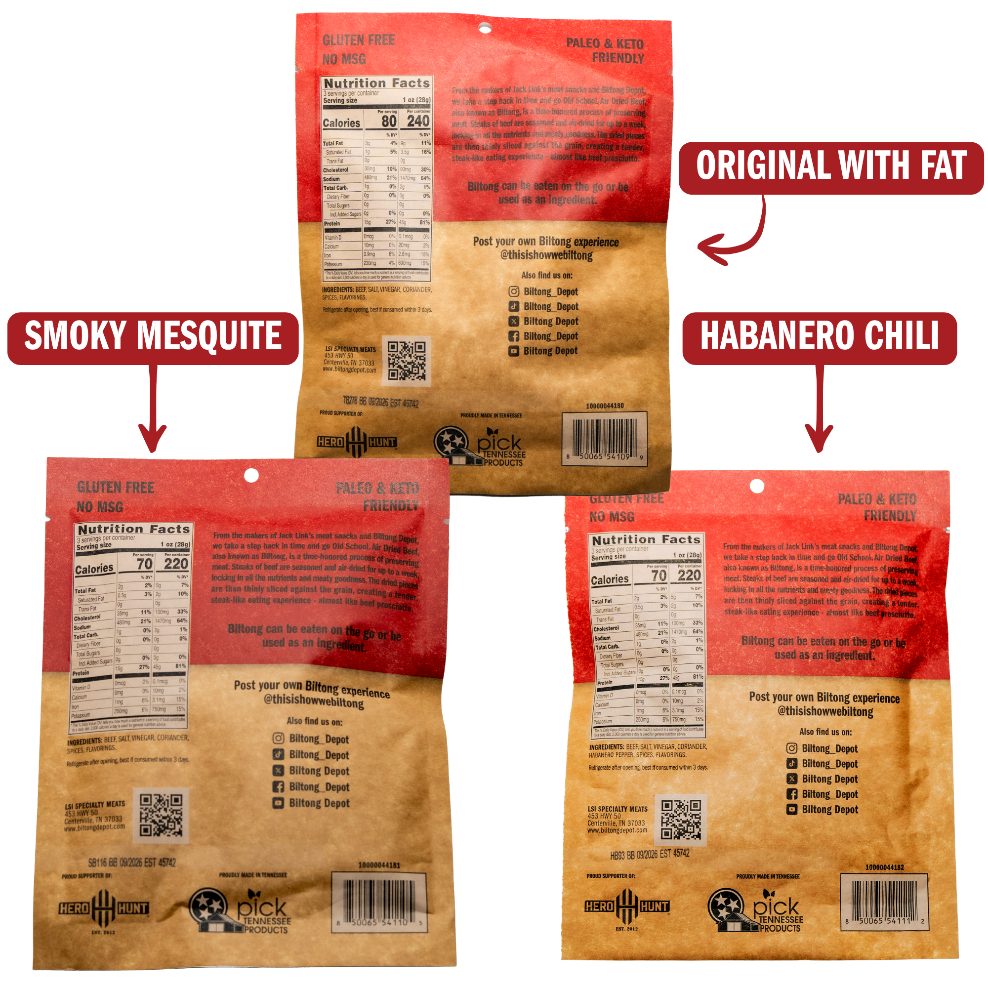 Biltong Slices Variety Pack