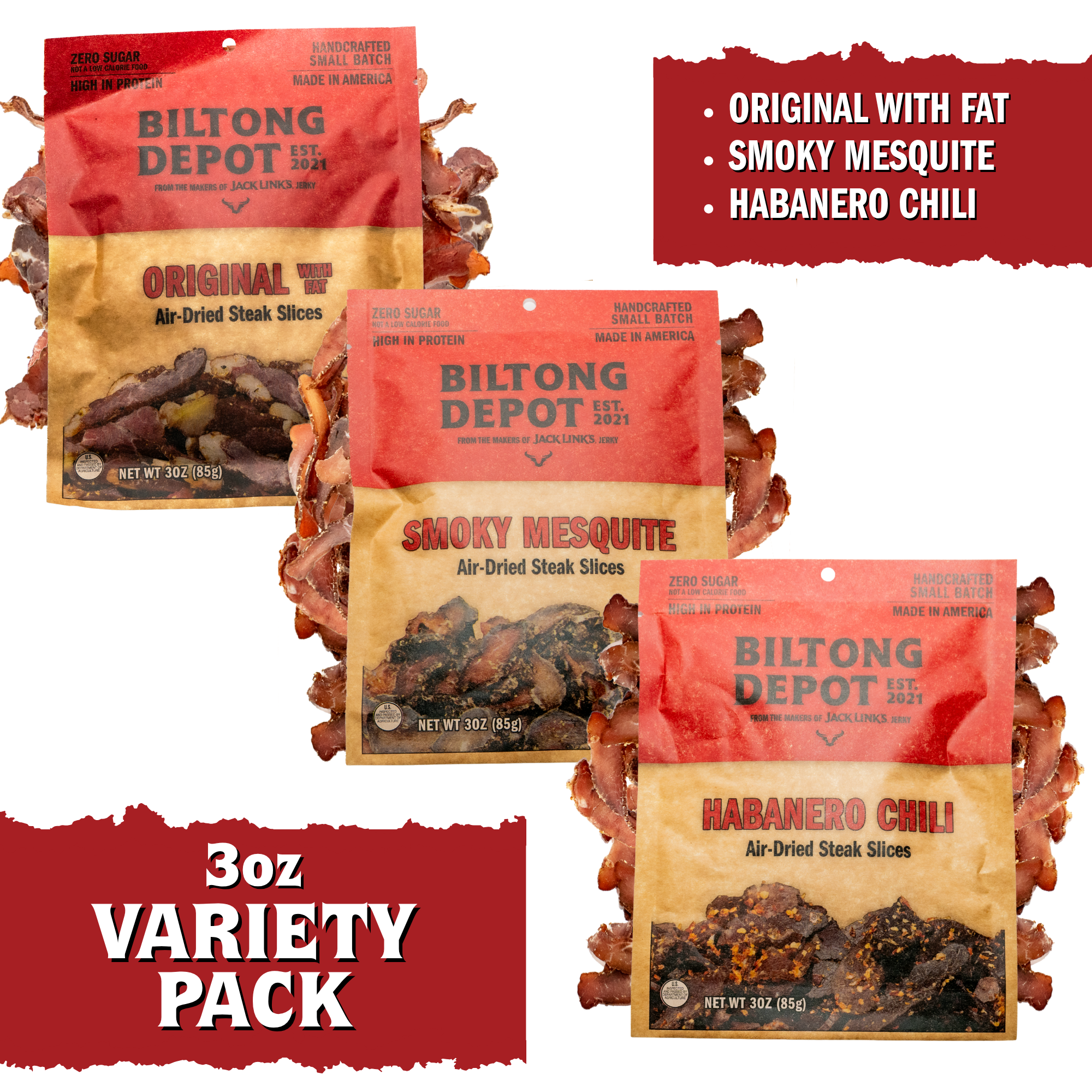 Biltong Slices Variety Pack