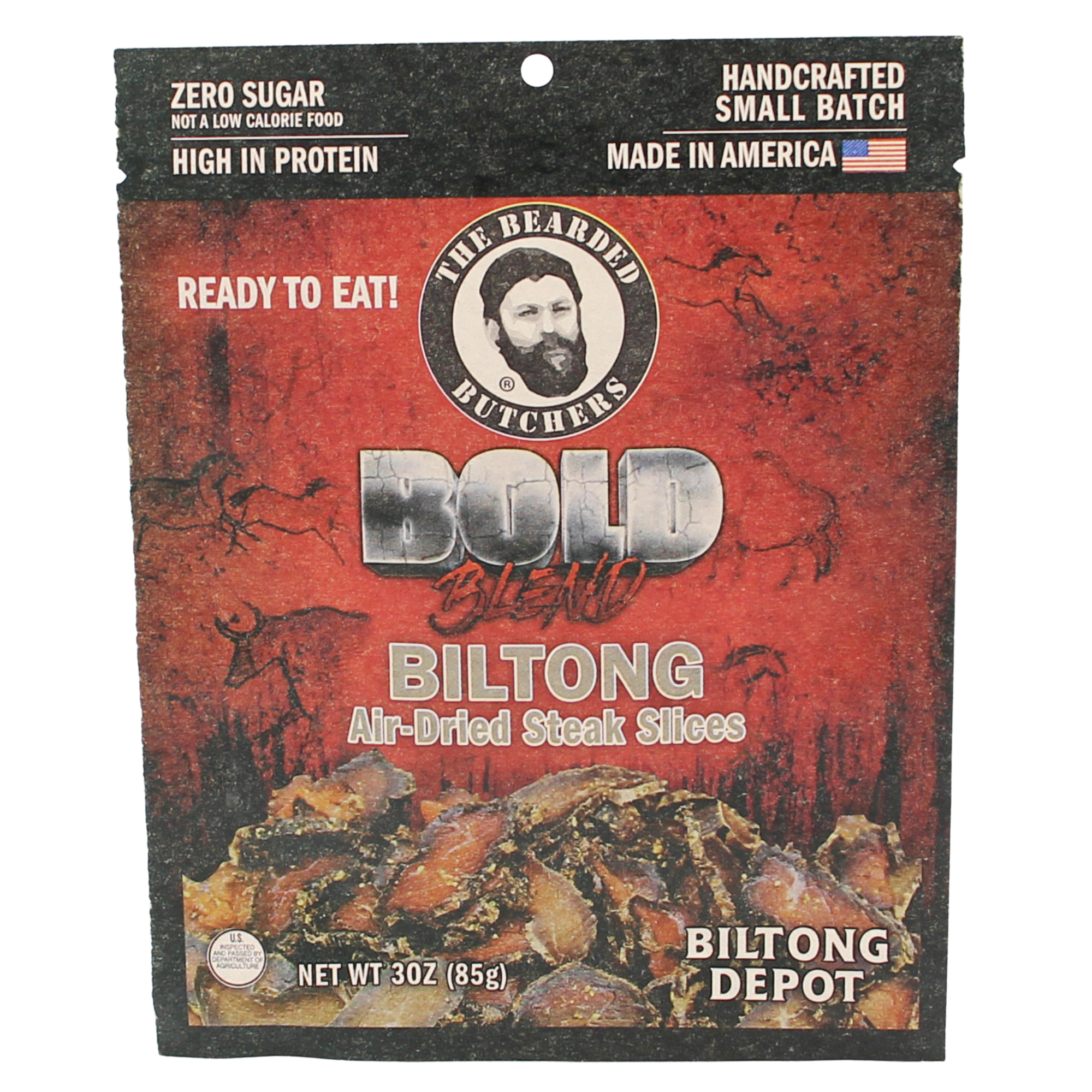 Bearded Butchers Bold Biltong - Slices