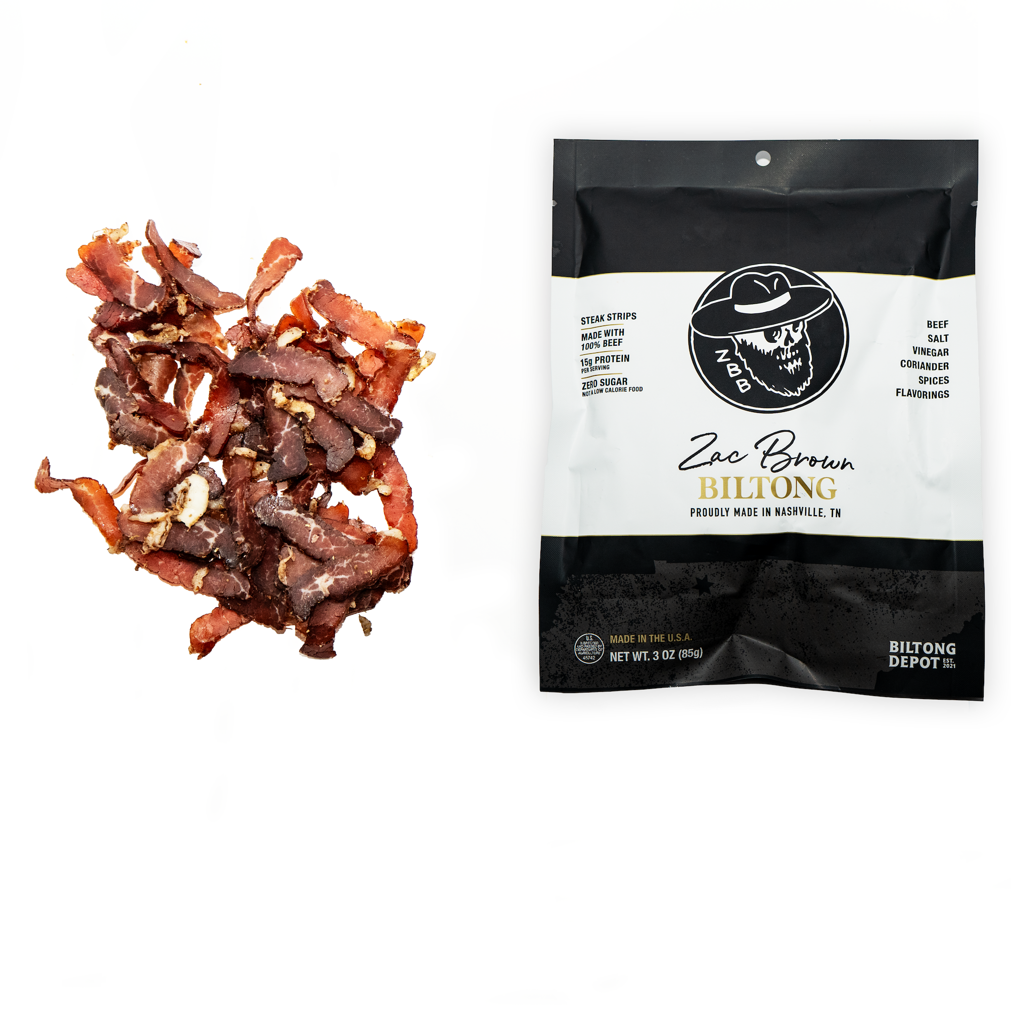 Zac Brown's Biltong - 3oz