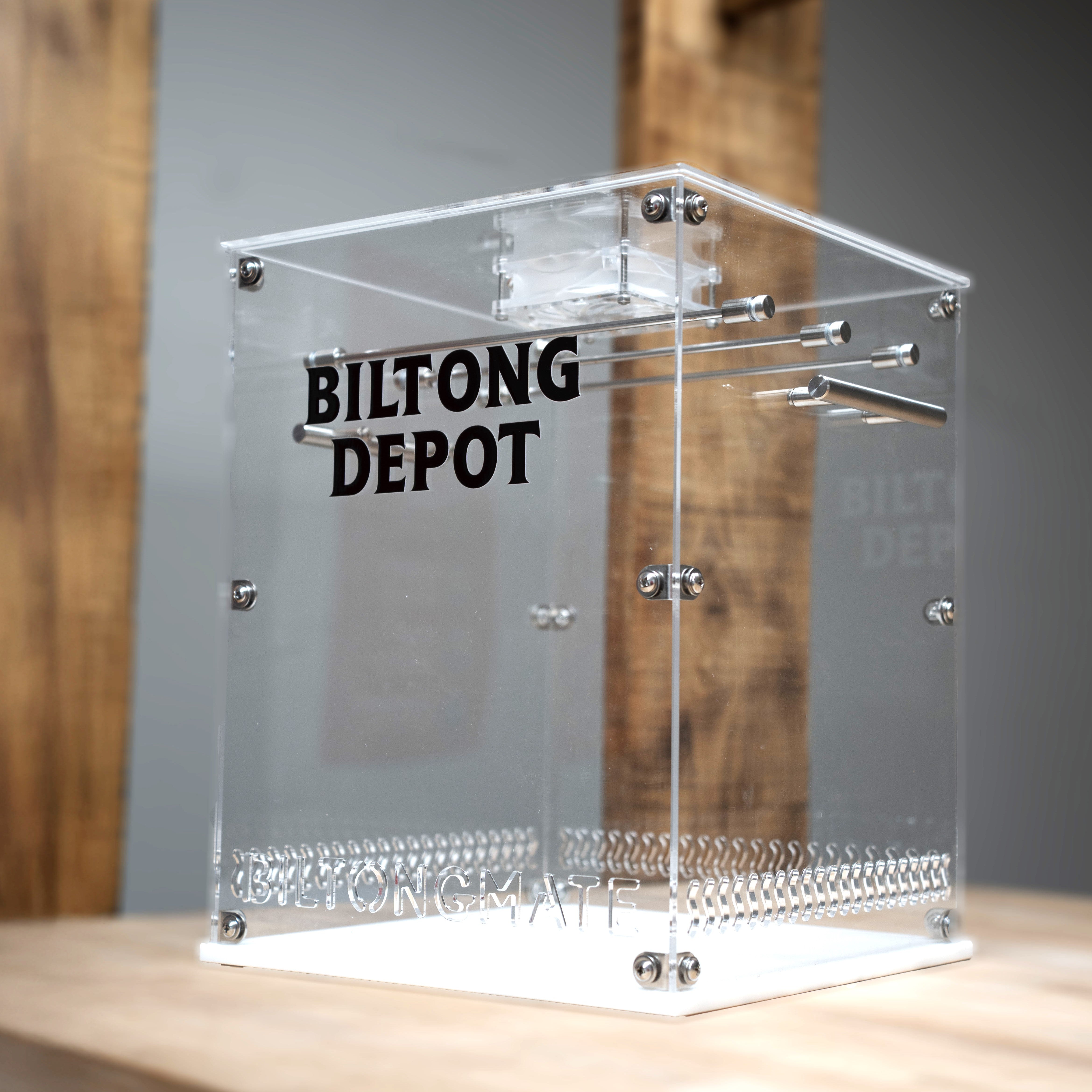 Biltong Depot DIY drying cabinet by Biltongmate left view in room