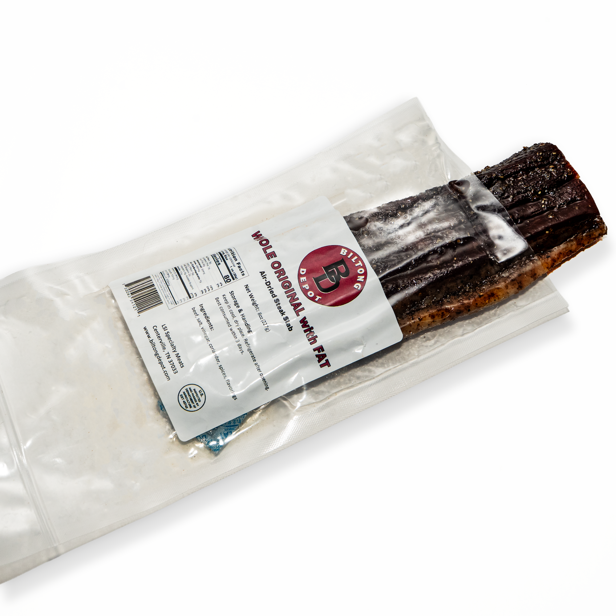 Original Biltong with Fat - Slab