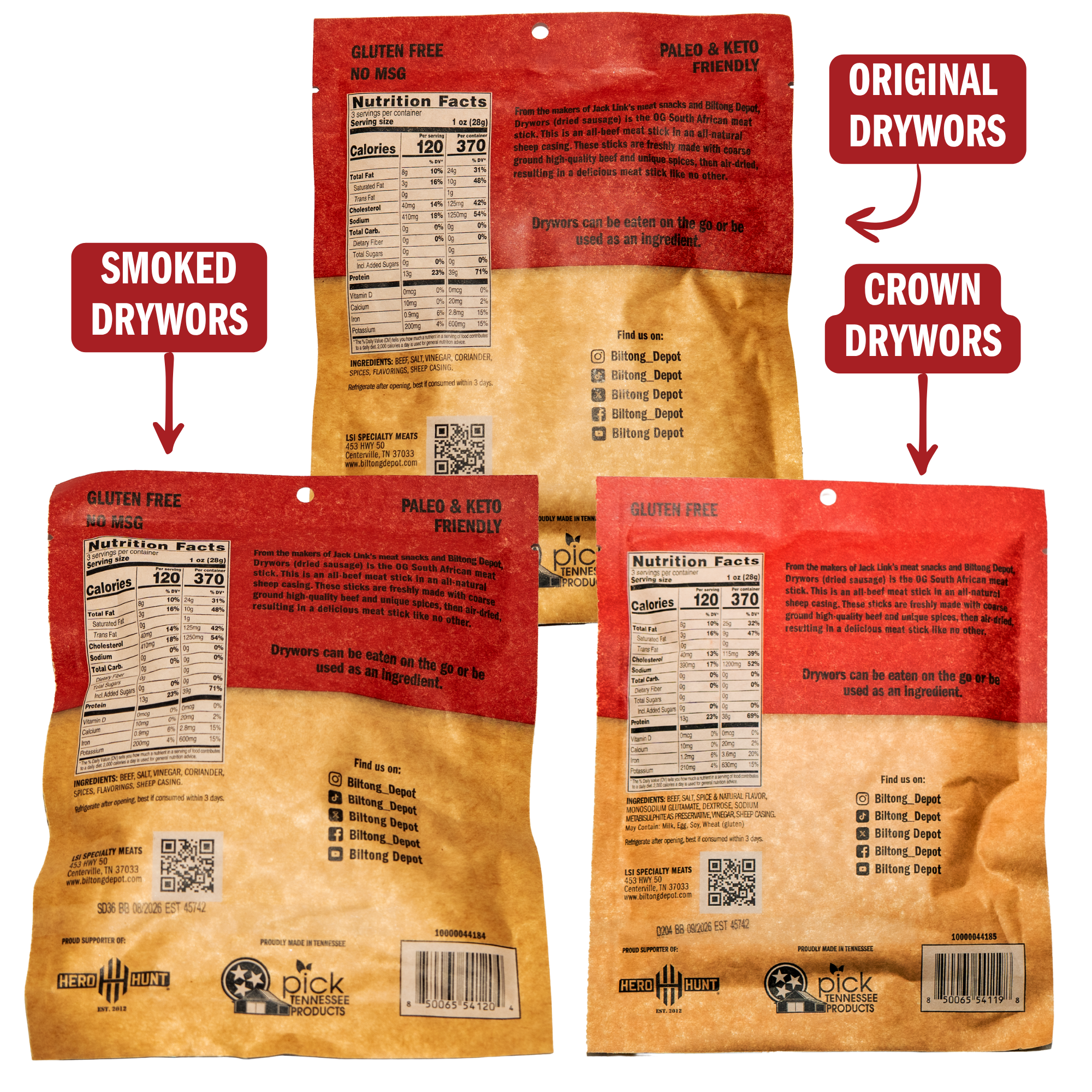 Drywors Variety Pack