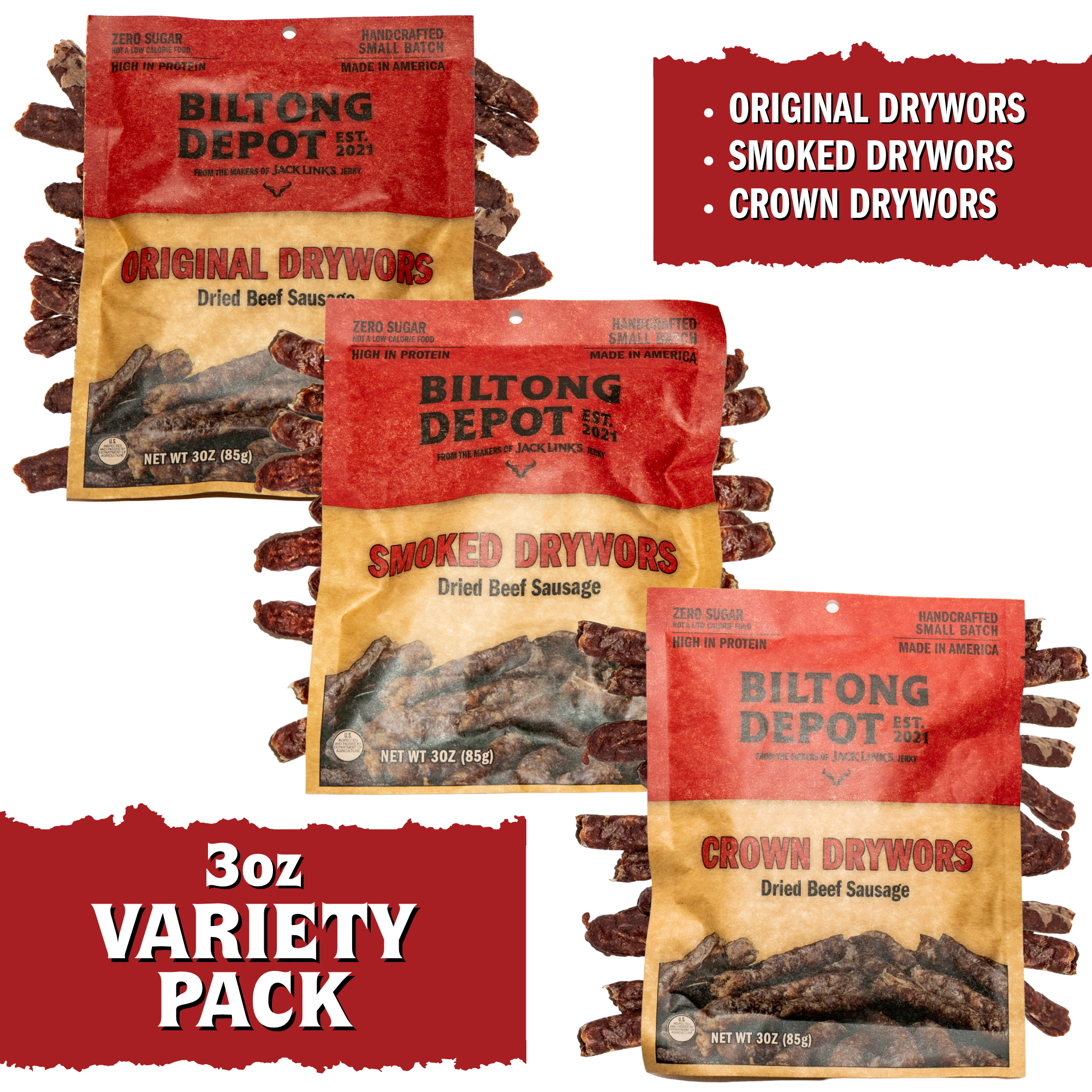 Drywors Variety Pack