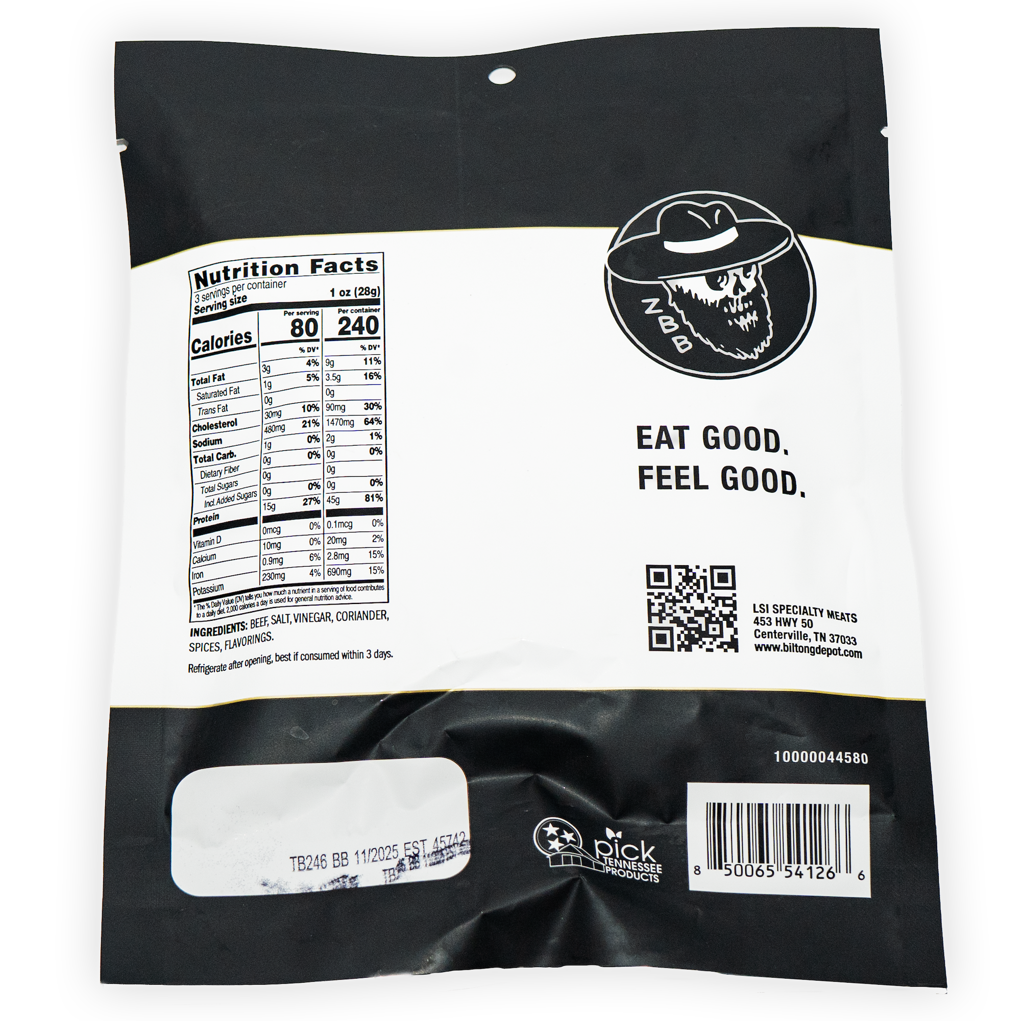 Zac Brown's Biltong - 3oz