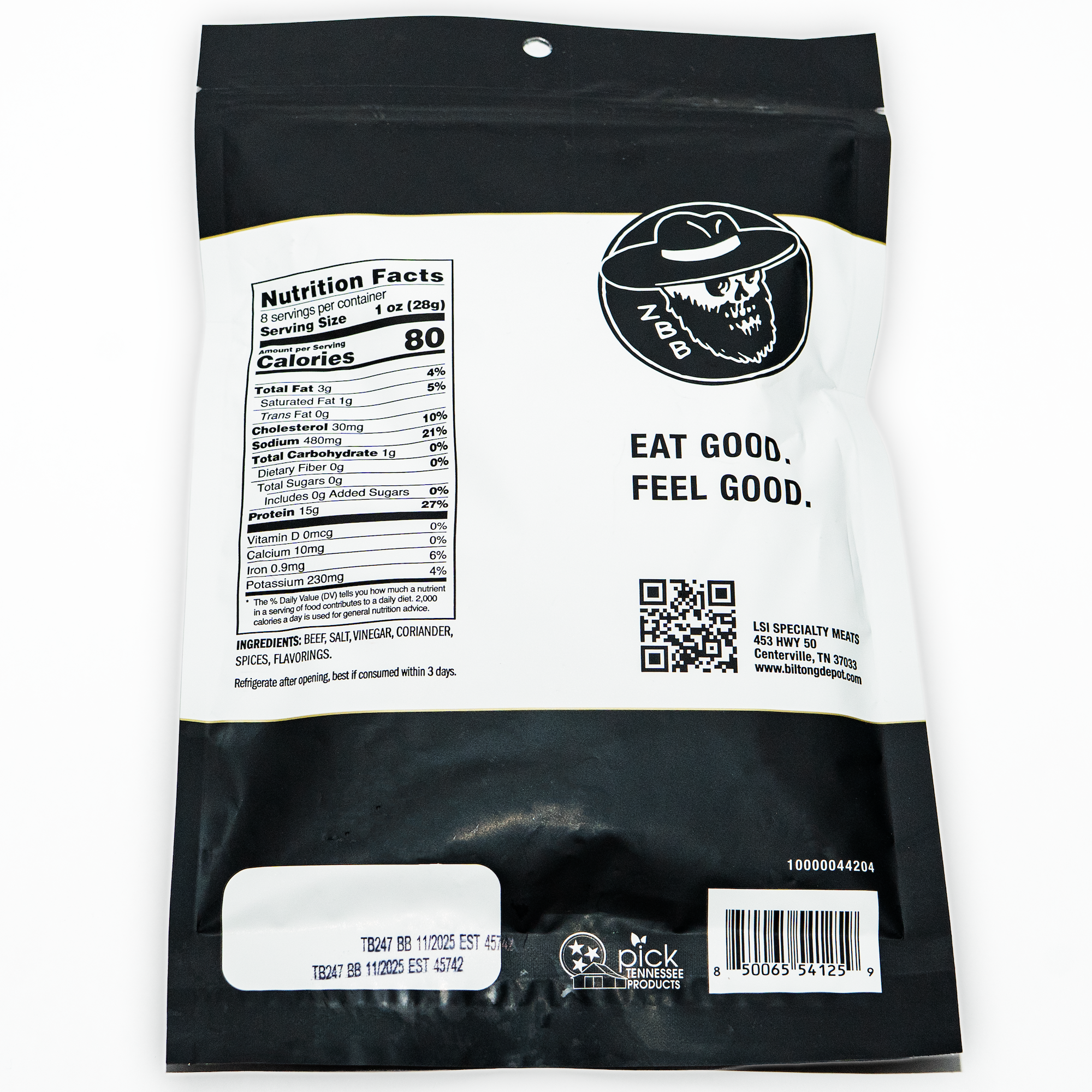 Zac Brown's Biltong - 8oz